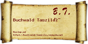 Buchvald Tasziló névjegykártya